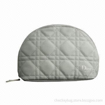 Quilted cosmetic bag